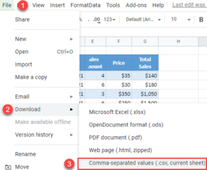 open csv file in google sheets