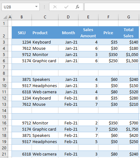 How to Sort and Ignore Blanks in Excel & Google Sheets - Automate Excel