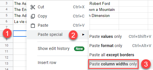 Copy Column Widths 9 Automate Excel