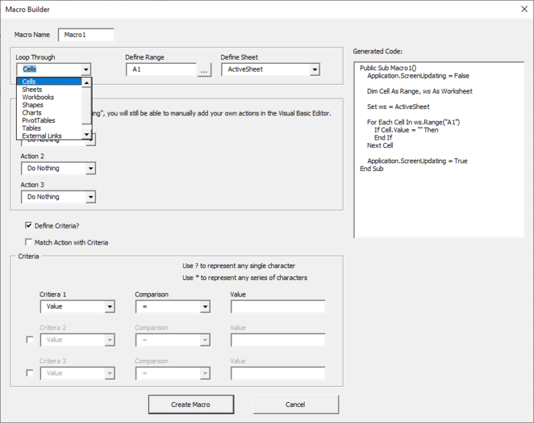 AutoMacro - Create Macros - No VBA! - Automate Excel