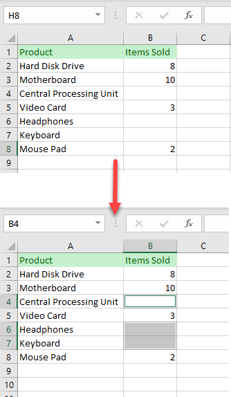 Select All Empty Cells Excel