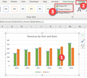 Change Chart Colors in Excel & Google Sheets - Automate Excel