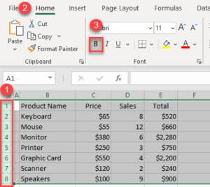 How to Bold Lines in Excel & Google Sheets - Automate Excel