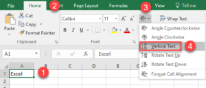 How to Write Text Vertically in Excel & Google Sheets - Automate Excel