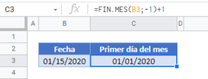 Primer día del mes - Fórmulas en Excel y Google Sheets - Automate Excel