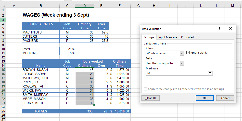 Data Validation Not Working In Excel Google Sheets Automate Excel