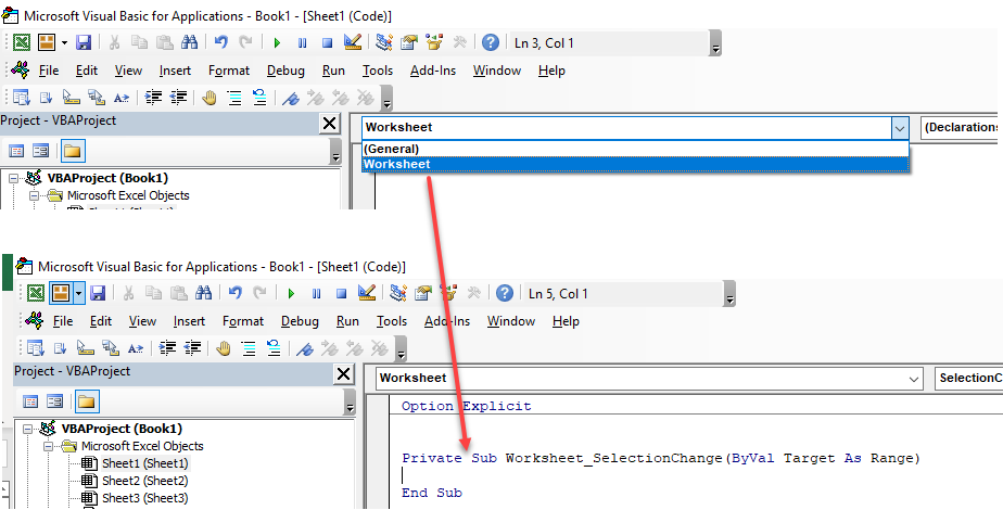 VBA Target Address Automate Excel