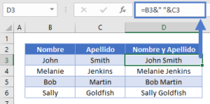 Combinar Nombres y Apellidos en Excel y Google Sheets - Automate Excel