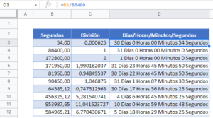 Convertir Segundos En Minutos Horas Tiempo Excel Y Google Sheets Automate Excel