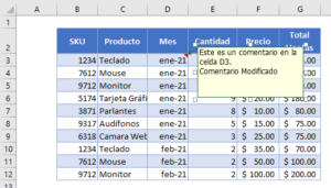 Cómo editar comentarios en Excel y Google Sheets - Automate Excel