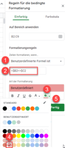 Zwei Spalten Vergleichen Und Unterschiede Hervorheben In Excel Und ...