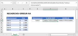 RECHERCHEV - Traiter Les Erreurs #N/A - Excel Et Google Sheets ...