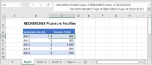 RECHERCHEX Sur Plusieurs Feuilles à la Fois Excel et Google Sheets Automate Excel