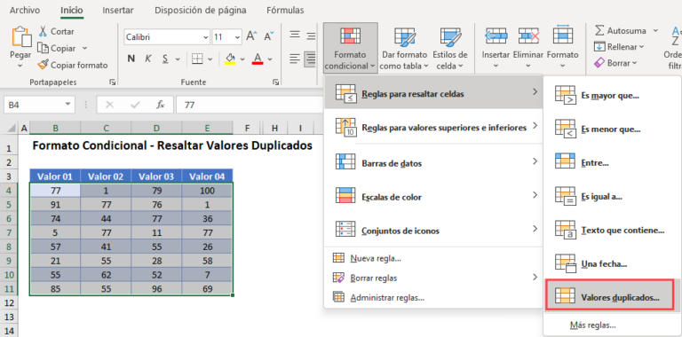 Resaltar Valores Duplicados - Excel Y Google Sheets - Automate Excel