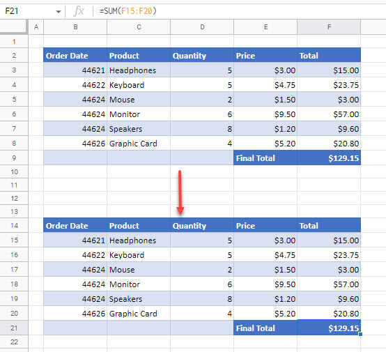 How To Copy Paste A Table In Excel Google Sheets Automate Excel