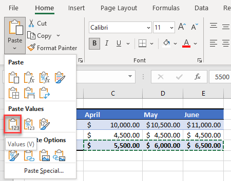 formula-to-values-paste-cells - Automate Excel