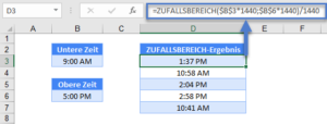 Beispiele Für Die ZUFALLSBEREICH-Funktion In Excel, VBA & G-Sheets ...