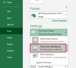 How to Print Multiple Sheets in Excel & Google Sheets - Automate Excel