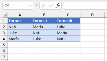 Filas Eliminadas en Excel