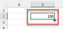 Muestra Controlador de Relleno Activado en Excel