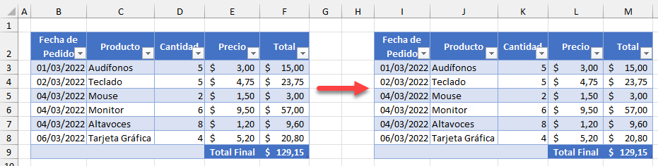 Cómo Copiar y Pegar una Tabla en Excel