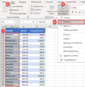 Mehrere Werte In Excel Und Google Sheets Suchen Und Ersetzen - Automate ...