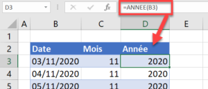 comment transformer une date en mois et année dans excel