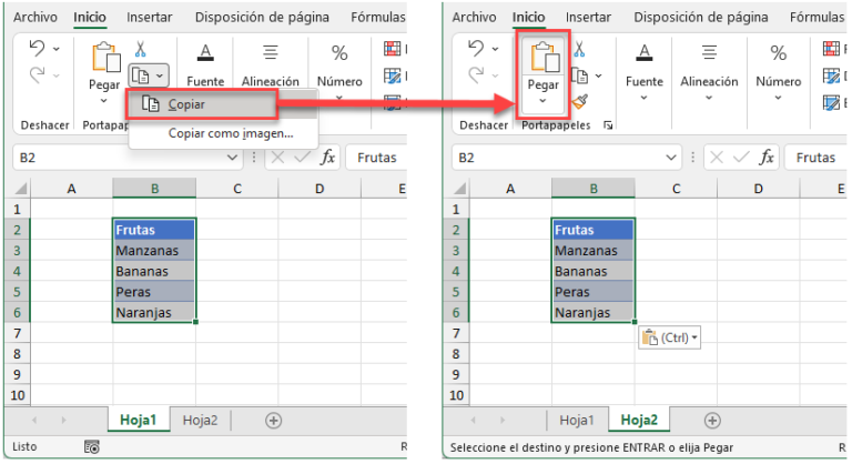 C Mo Copiar Celdas De Otra Hoja En Excel Y Google Sheets Automate Excel