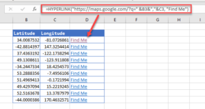 Google Maps In Excel