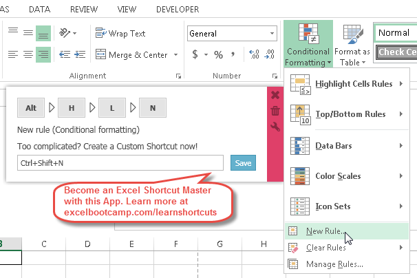 Apply Conditional Formatting