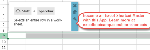 Excel Shortcut For Highlighting Row Bermobeach